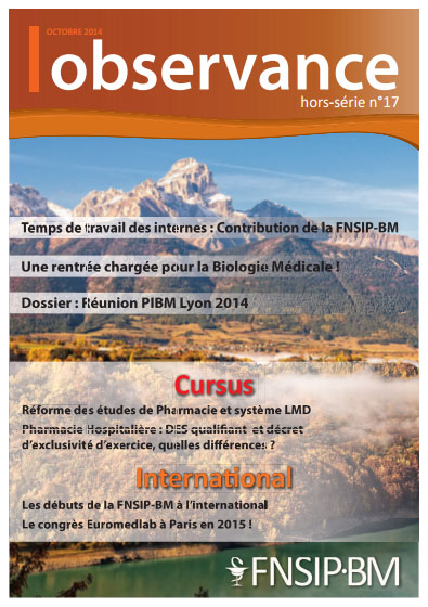 Réunion PIBM Lyon 2014