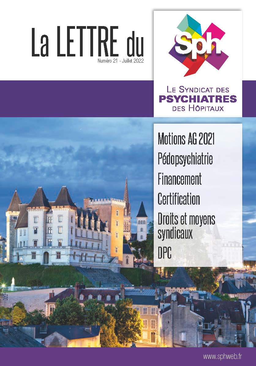 Motions AG 2021, Pédopsychiatrie, Financement, Certification, Droits et moyens syndicaux, DPC
