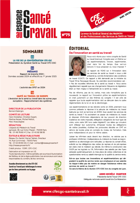 CFE-CGC- Santé au Travai