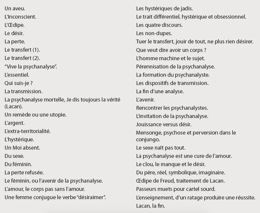 Psychanalyse pas morte… Lettre suit